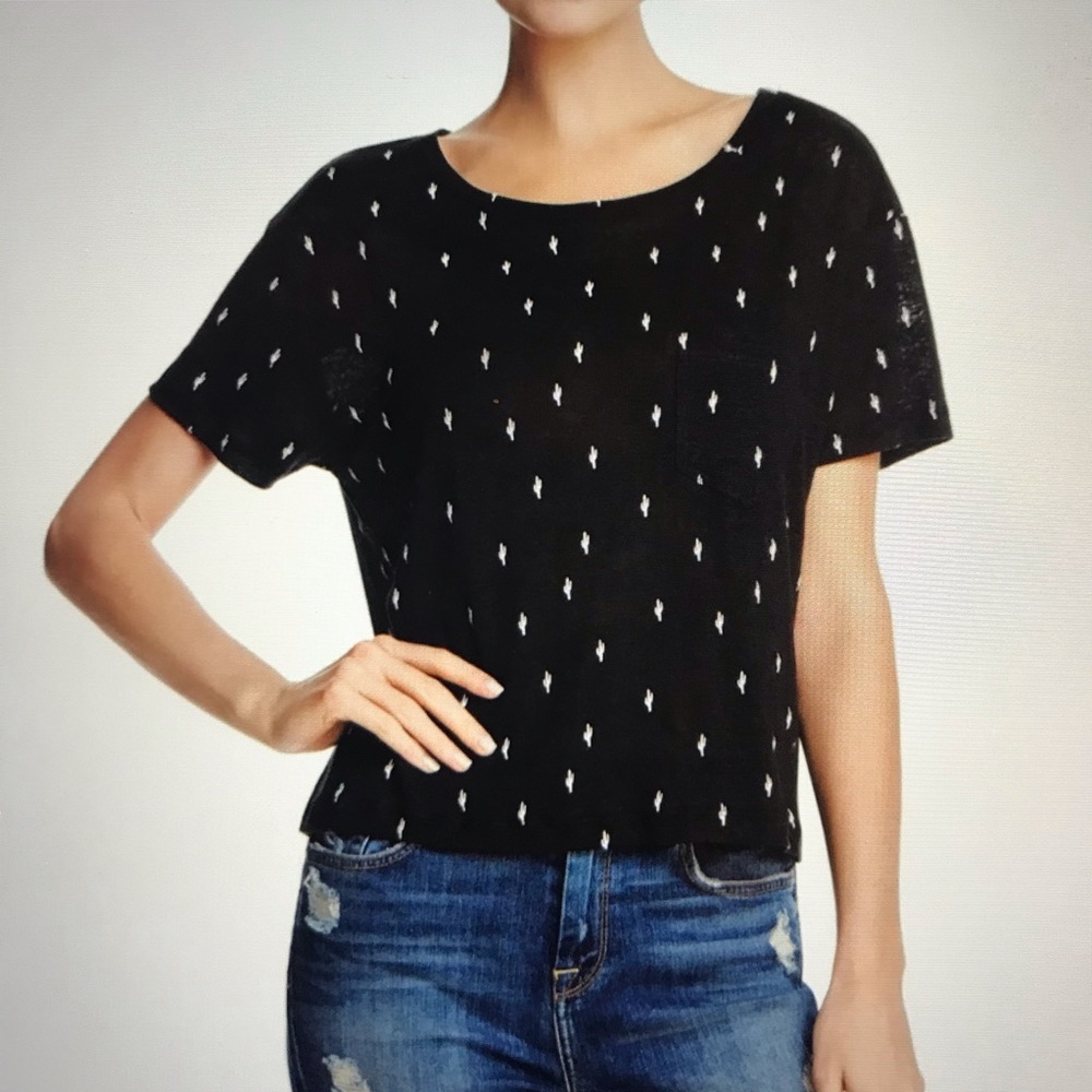 Rails Cactus Print Short Sleeve Blouse. Size Medi… - image 1